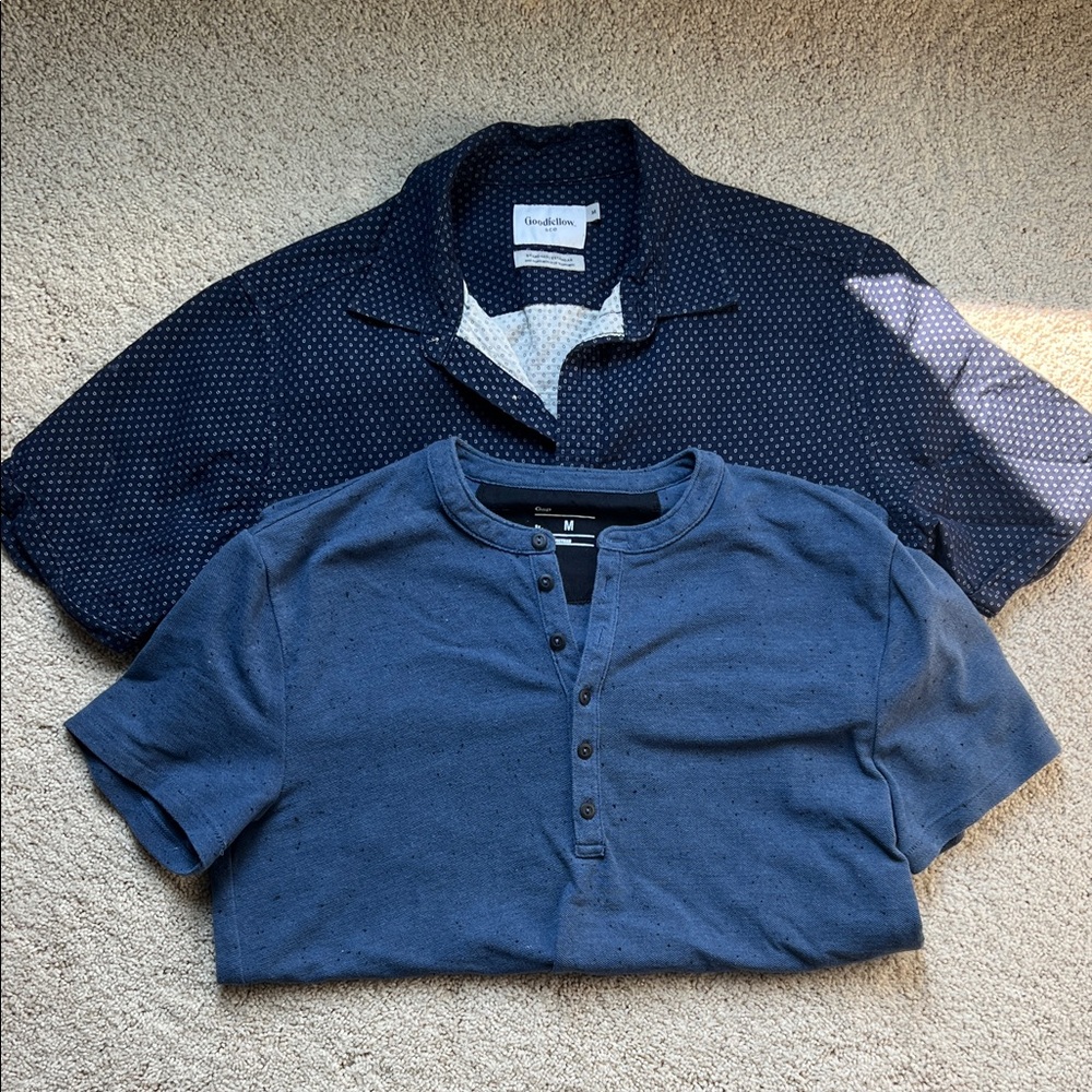 Men's Blue Shirt set